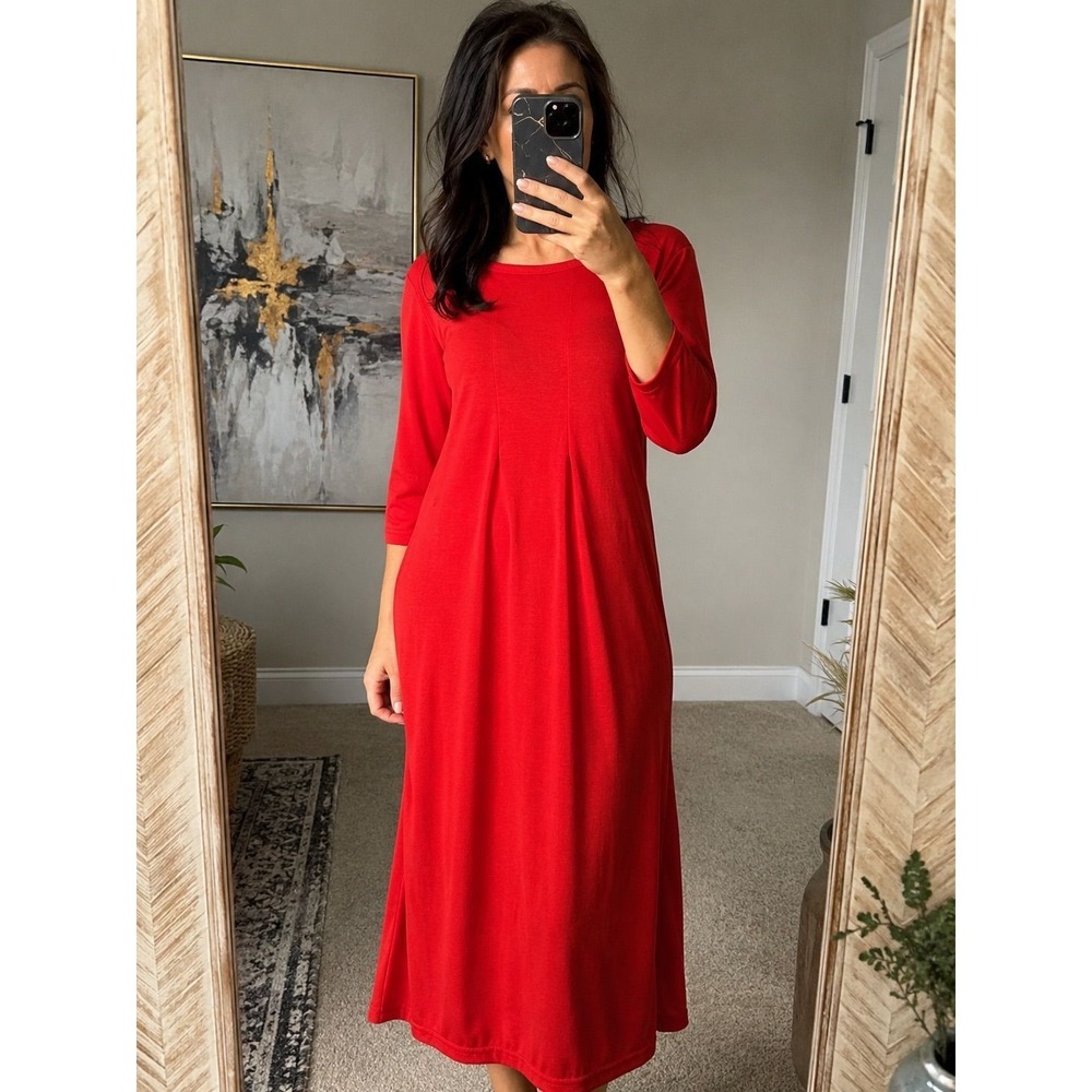 Size L - Red Midi Dress